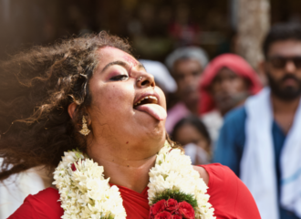 kodungalloor bharani lady dancing in trans